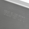 Ruvati 33"x22" Drop-in 50/50 Dbl Bowl Tight Radius 16 Ga SS Kitchen Sink RVH8051